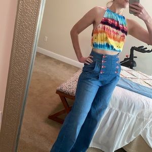 Super soft Tie-Dye HALTER TOP